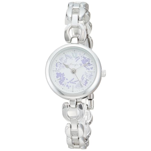 

WP Pumry ASS163-2 Women s Waterproof Analogue Fieldwork Watch with Floral Daisy Design and Metal Band, Silver