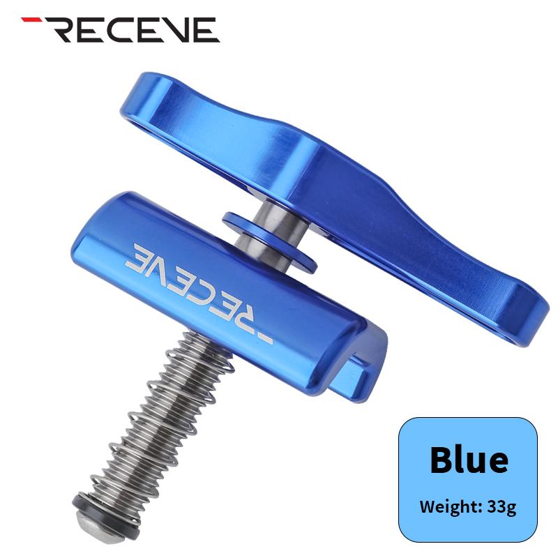 RECEVE Folding Bike C Buckle Knob Hinge Clamp Bicycle Titanium Alloy Handle Hinge Clamp Kit Folding Buckle Fixed For Brompton