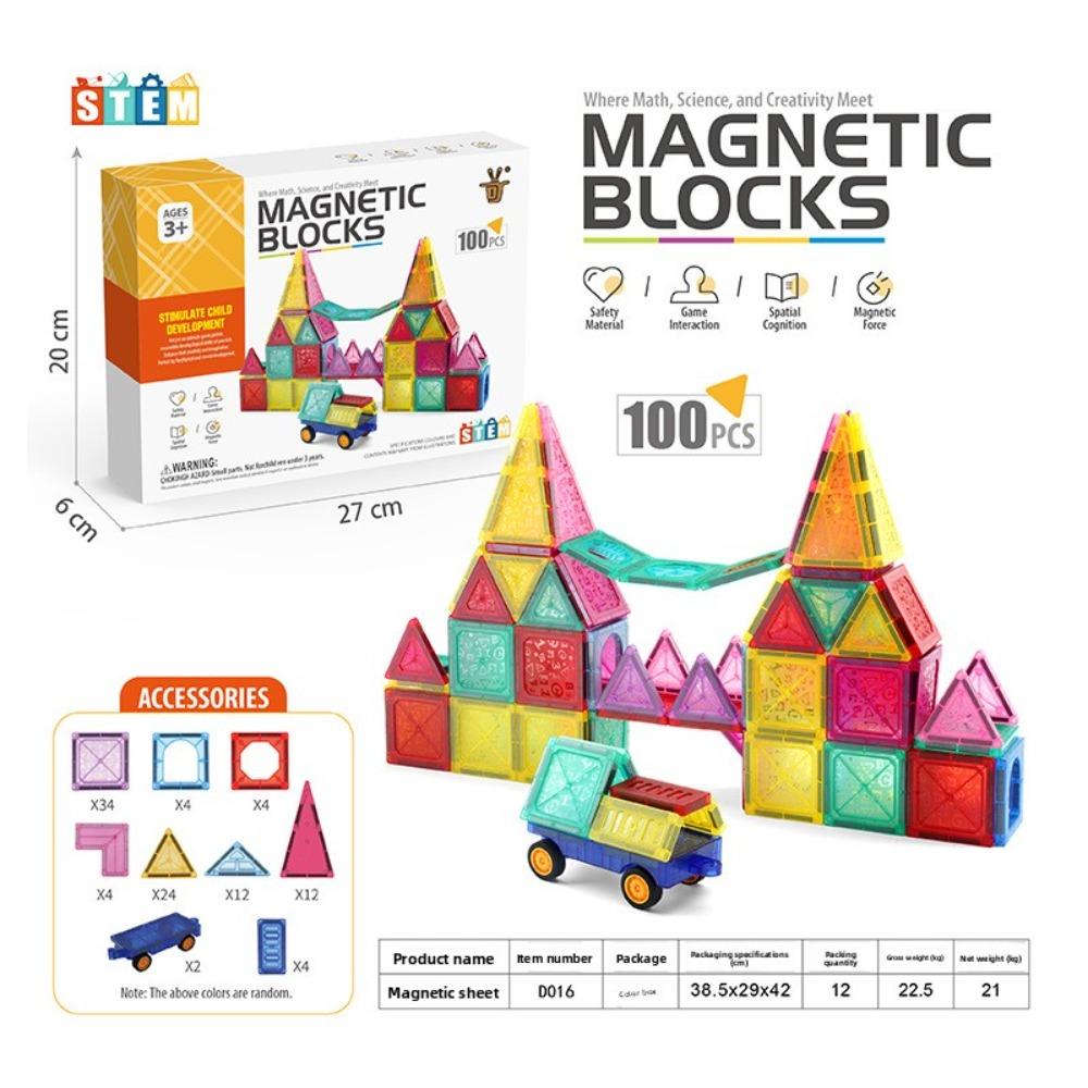 Track Magnetic Sheet Magnetic Sheet Building Block Educational Toy Rail Car Magnetic Sheet Magnet Construction Toy