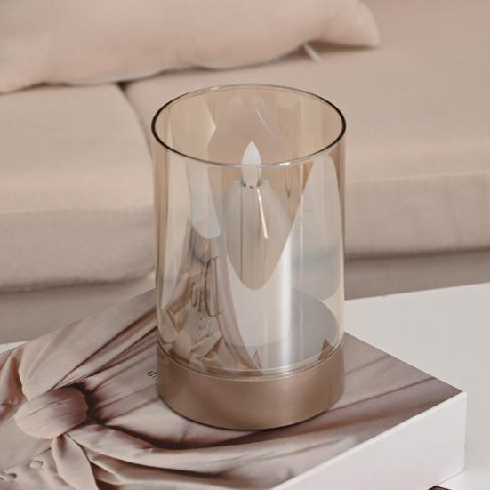 Yousheng LED Night Light with Gesture Control Soft Glow Flicker Free Motion Sensor Technology Bedside Lamp Simulation Candle Decor