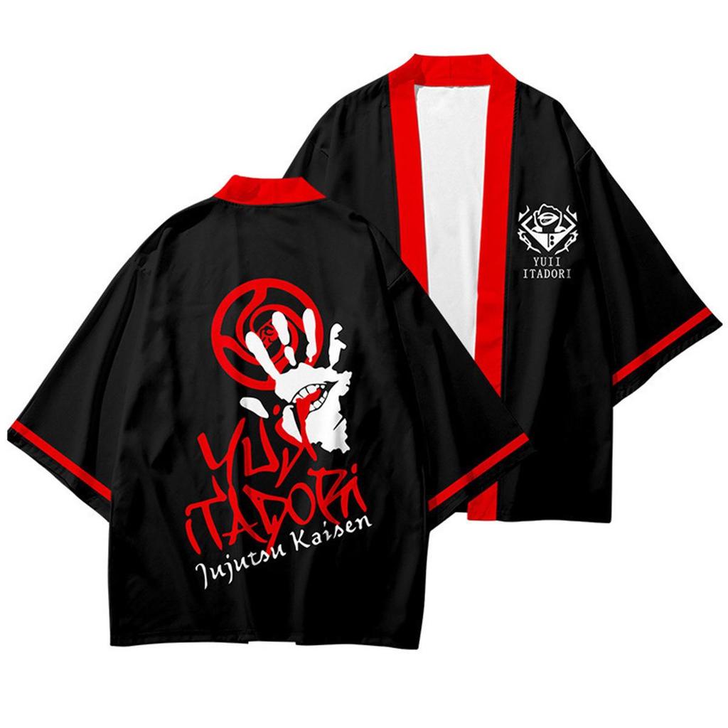 Jujutsu Kaisen Stylish 3D Printed Kimono Cloak