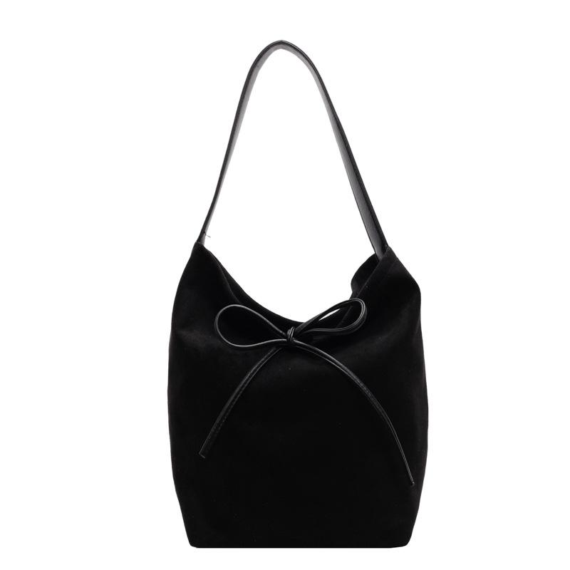 Winter Retro Tasche mit großem Fassungsvermögen Damen neue beliebte Schultertasche Mode Wildleder Bucket Bag Tragetasche