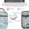 Insulated Lunch Box for Girls Kids Women Dog Lunch Box for Work,Picnic,School,Travel,Hiking,Beach or Fishing Polyester Pet Animal I Love Dogs And