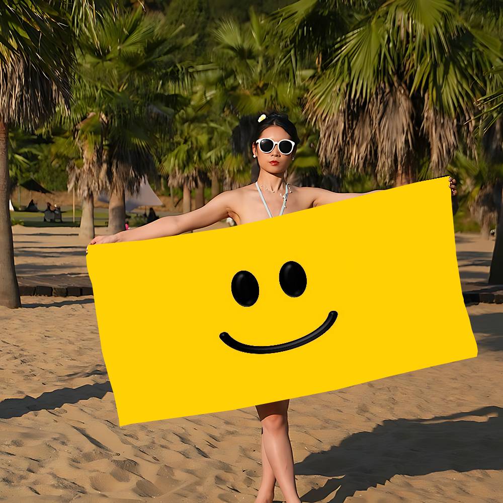 S-Smile Anime Beach Swimming Towel Soft Absorbent Washcloth Children's Gifts for Kids Travel Camping Gym