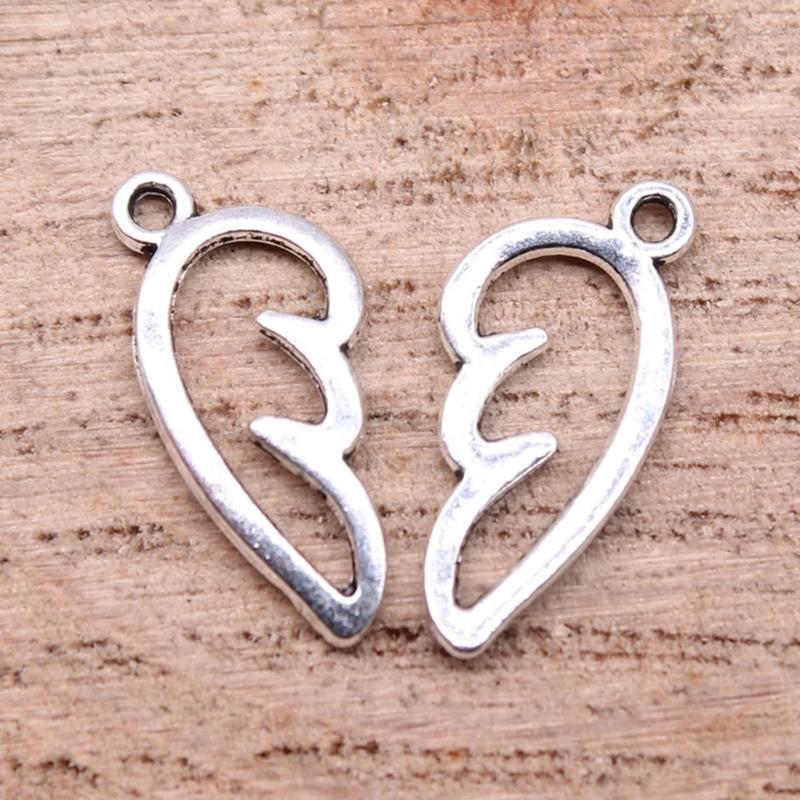 Lot de 80 Pendentifs en Forme d'Aile d'Ange pour Artisanat, Apprêts de Bijouterie, Breloque en Alliage, DIY Colliers Bracelets Accessoires