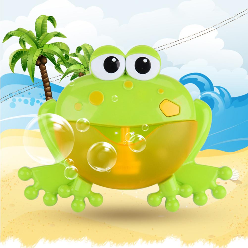 Baby Bath Bubble Machine Tub Frog Automatic Bubble Maker Blower Toys with 12 Music Songs