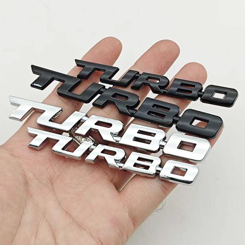 Car Sticker Turbocharged Turbo ABS 3D Badge Car Modification Accessories Rear Marking Side Marking Decorative Car-Sticker