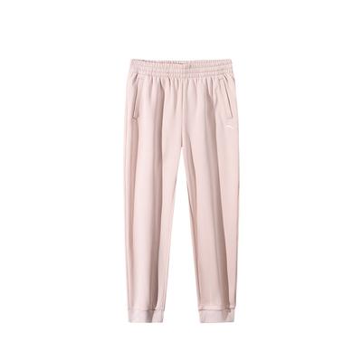 Comfortable Versatile Breathable Knitted Sports Pants Women Bottoms Winter-Pink 962517307N-4