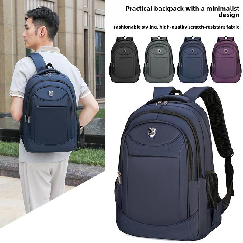 Oxford Cloth Travel Backpack With Breathable Straps For Students And Commuters