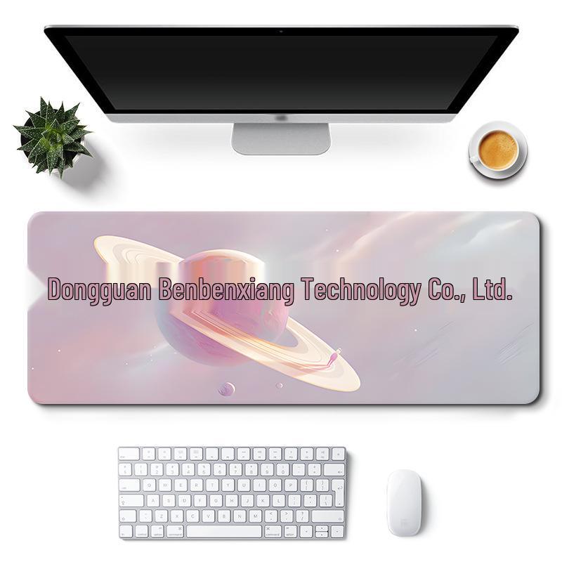 Extra Large Custom Girl's Cute Office Desk Mat - Non-Slip Landscape Style Mouse Pad