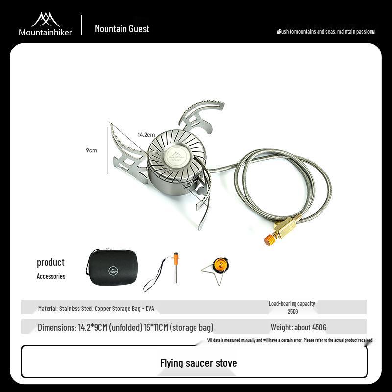 Mountain Guest Portable Folding Gas Stove - Multi-purpose Outdoor Cooker for Camping