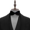 Men Tie Bow Smooth Solid Color Adjustable Lightweight Korean Style Wedding Tie for Party Banquet Prom