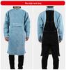 Grembiule da Saldatura in Pelle di Bovino - Resistente al Calore, Antischizzi, Indumento da Lavoro Reversibile per Saldatori.