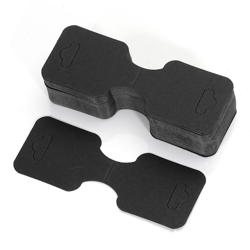 100pcs Foldable Kraft Paper Packing Cards For DIY Jewelry Display Holders Handmade Necklace Bracelet Retail Price Tags