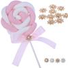 10PCS 16MM DIY Plating Hairpin Accessories Apparel Sewing Rhinestone Button Snowflake Buttons Pearl Buckle