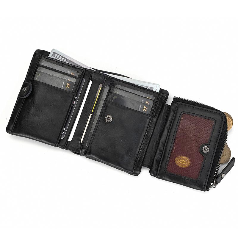 Luxury Brand Designer Wallet Men Card Holder Soft Genuine Leather Short Purse For Coins Credit Cards Male Wallets In Pockets