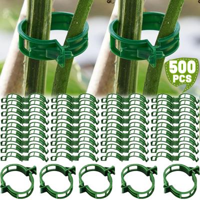 Plant Support Clips Reusable Tomato Grape Vine Flower Stem Fixing Clip Trellis Plants Climbing Holders Garden Grafting Tools