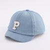 Kids Denim Baseball Cap 48-50cm Washed Cotton Casual Hats for Boys Girls Vintage Letter Adjustable Baby Hip Hop Sun Hat Snapback