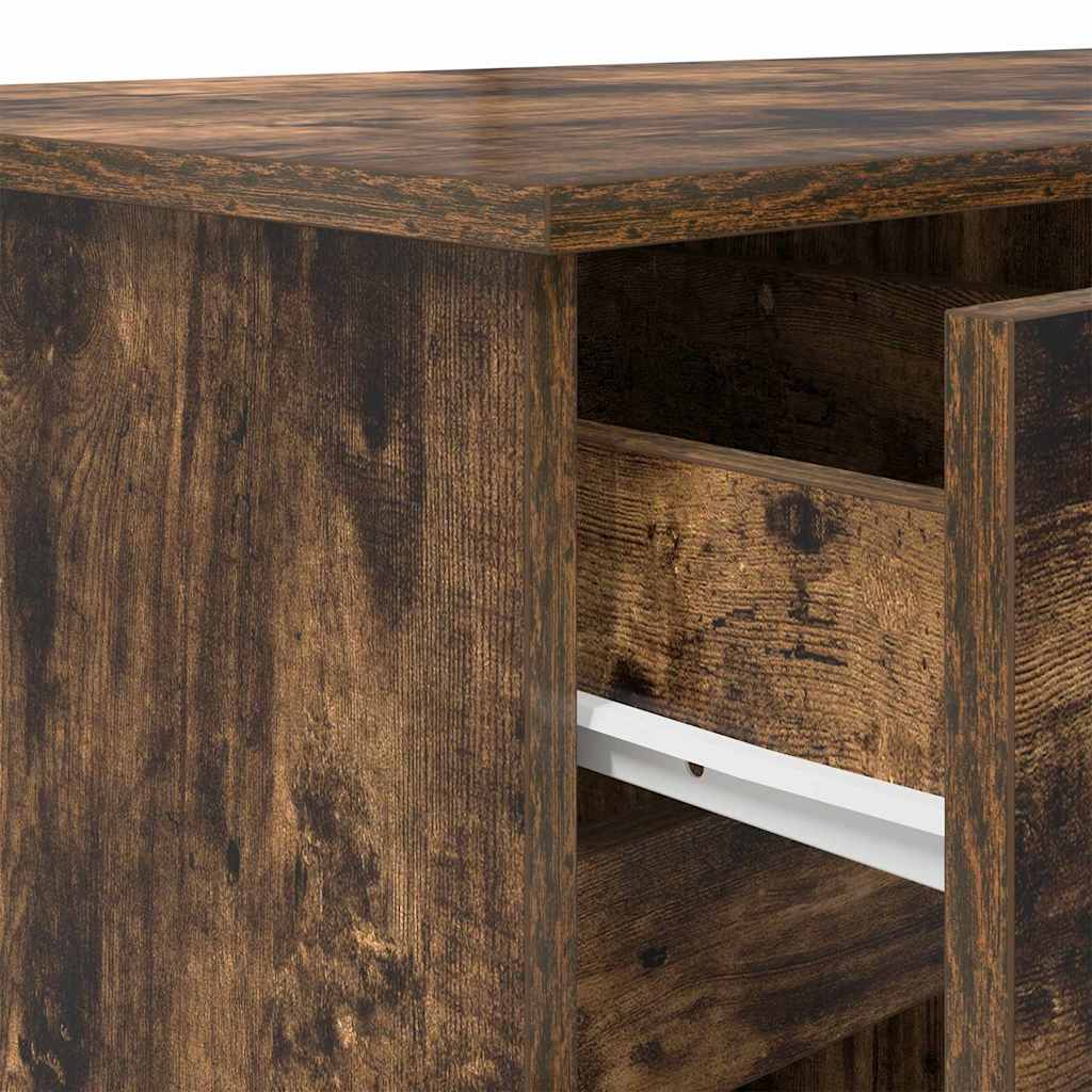 Smoke Oak Desk 140 x 49 x 76 cm Wood Based Material