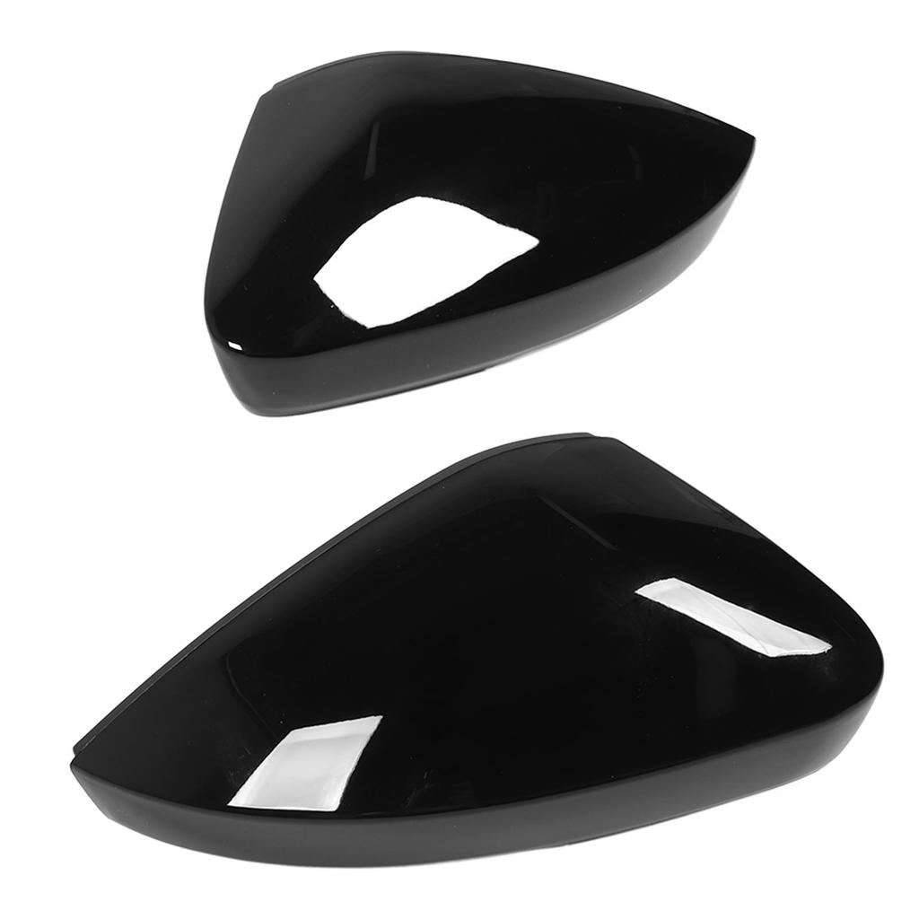 1 Pair Rearview Mirror Cap Gloss Black Exterior Side Wing Mirror Cap for Superb 3V 2015 To 2020