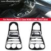 Karbon Fiber Sticker Dekorasyon Araba Orta Konsol Panel Kapak Trim ABS Mercedes Benz C Sınıfı W205 C180L C200 C300 2015-2018 İçin