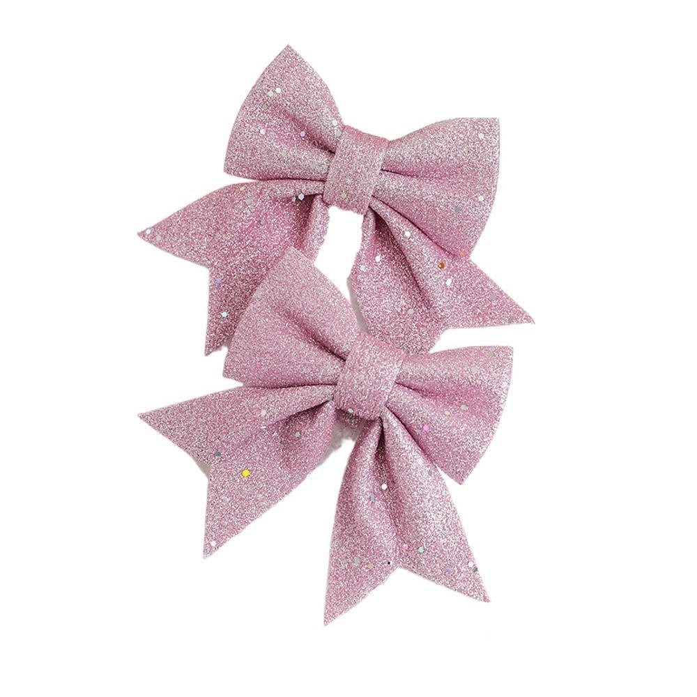 8cm Pink Christmas Balls Glitter Xmas Tree Pendant Christmas Tree Hanging Ornament  Living Room