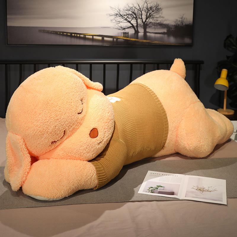 

Огромный пирог с изображением собаки, подушки, спящей девочки, тряпичной куклы, щенка, медведя, плюшевой игрушки в подарок 80Cm