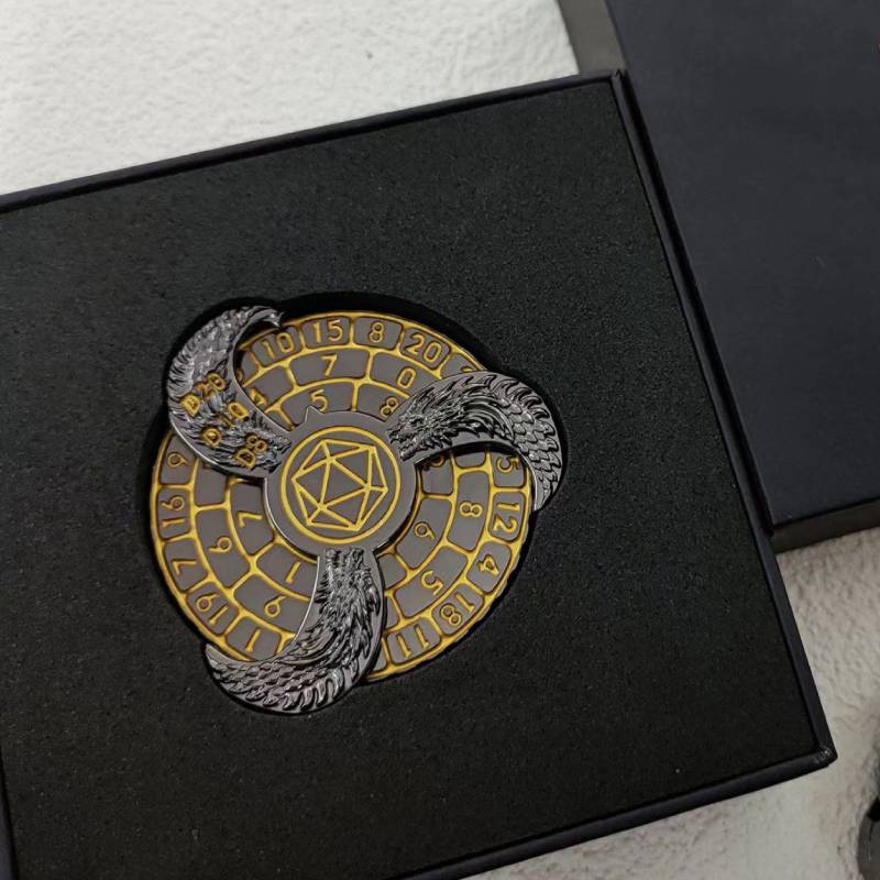 Rotating Roulette Dice Fingertip Gyro Dice DND Role Playing RPG Game Toy