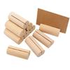 20Pcs Wood Table Number Holders, Wood Memos Note Photo Food Label Holders for Wedding Party Name Sign