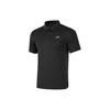 Godri Solid Logo Pullover Short Sleeve Polo Shirt Men Tops Carbon-Black P323M019-0018