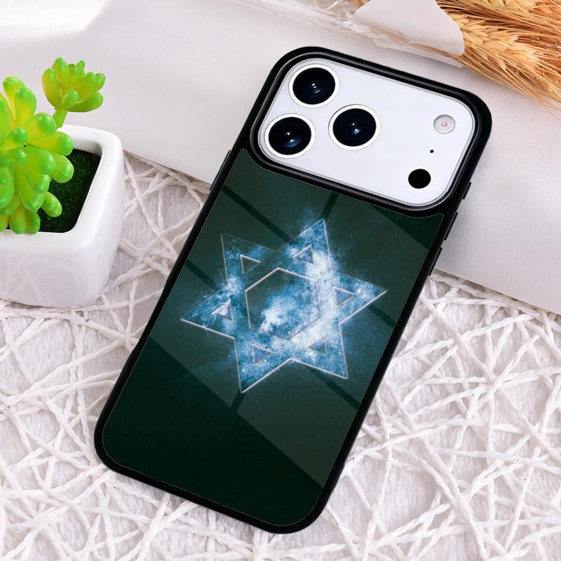 David Jewish Star Symbol Phone Case for iPhone 17 Air 16 15 11 12 14 13 Pro Max Shockproof Cover