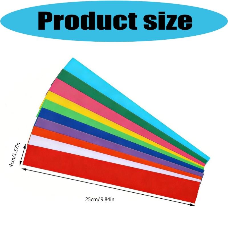 Pack Of 100 Colorful Rainbow Paper Chains For Kids Birthday Party Classroom Decorations Preschool Activities And Festival Event