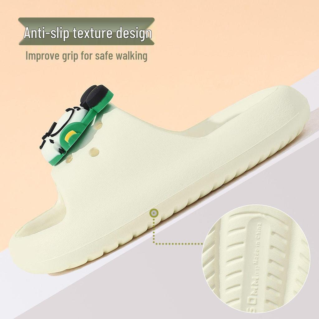 Babudou Kids' Anti-slip EVA Summer Slippers – Odor-resistant Unisex Sandals for Home and Bath.