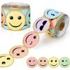 1roll Happy Stickers Color Smile Bulletin Board Decorative For Back To School Classroom Blackboard Decoration Stationery Sticker