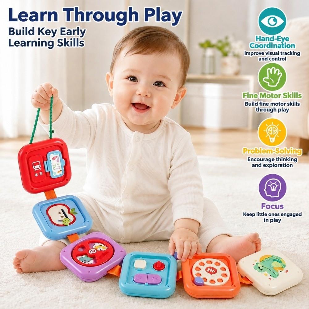 1 Set 12 in 1 Baby Finger Training Toy Sensory Hexahedron Toy Toddler Preschool Learning