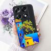 For Moto X70 Air Pro Motorola Signature Phone Case Soft Black Silicone Cover Butterfly Dragon Cat Floral Painting Bumper Funda