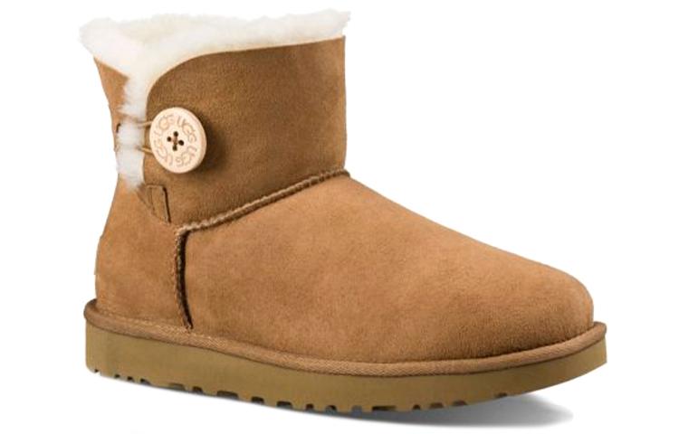 UGG Mini Bailey Button Ii Boot Fleece Lined Women's 1016422-CHE