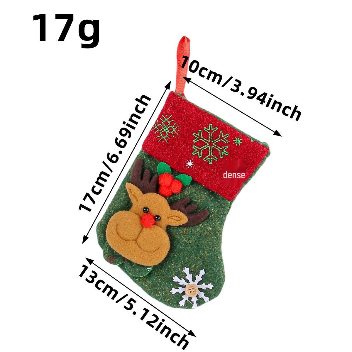 Christmas Snowman Stocking Gift Bag - Ornament Candy Bag for Kids