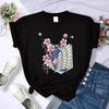 Japanese Anime Attack On Titan Graphic Print T Shirt Unisex Casual Fashion Short Sleeve Plus Size T Shirt Unisex