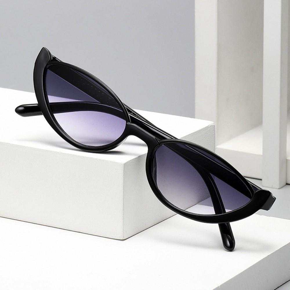 

Vintage Half-frame Cat Eye Sunglasses Scratch Resistant Street Photography Shades Eyewear Anti UV Women Eyewear Summer