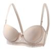 Sexy Lace Smooth Fabric Push-Up Underwire Bra with Anti-Sagging Side Support