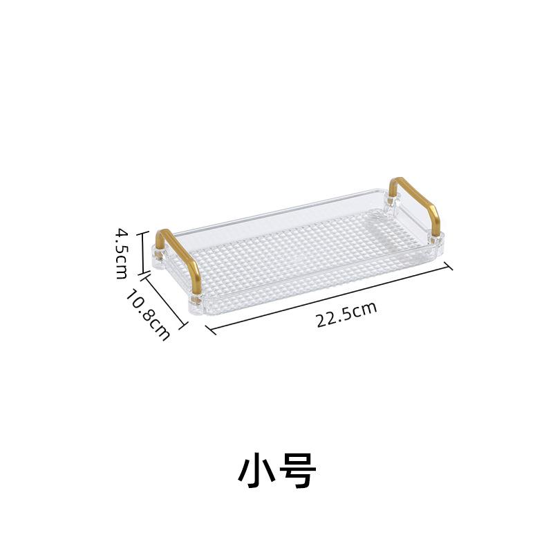 

Прямоугольный поднос для хранения Гостиная дома Журнальный столик Тарелка для хранения чайных чашек Акриловый поднос Органайзер для ароматерапии Декор для дома