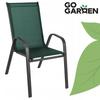 Garden Chair, Metal, Terrace, Balcony, Armchair, Terrace, Balcony, Green X2