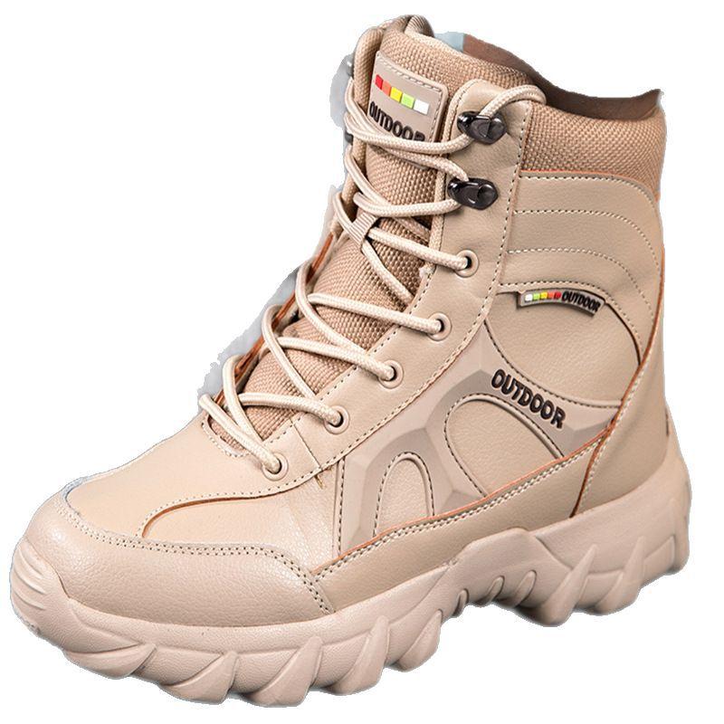 Foreign Trade New Hiking Shoes Men's Military Boots Lightweight Breathable Non-slip Wear-resistant Outdoor Camping Leisure Sports Hiking Shoes