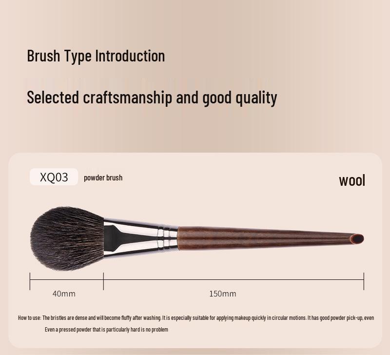 22-teiliges professionelles Tierhaar-Make-up-Pinselset für Maskenbildner