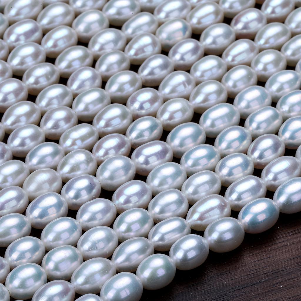 Nearly flawless, strong luster, short and plump, natural freshwater pearl beads DIY Jade ornaments from Zhuji