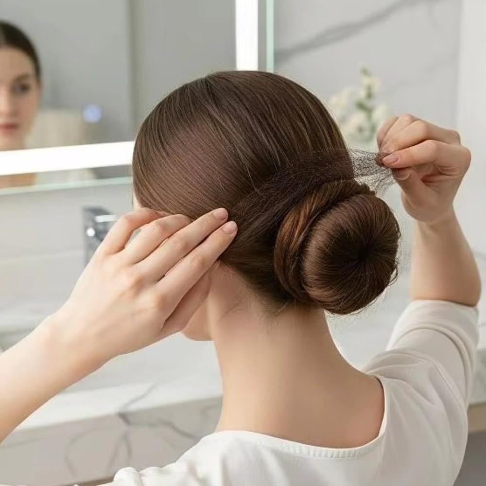 Curly Wavy Hair Nets Scrunchie Set Black Hair Styling Accessories Hairstyle Hairpins Kit Wedding