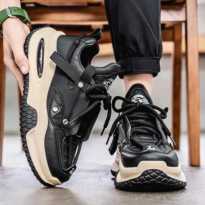 Increase Men's Sports Shoes New Large Size Fashion Casual Shoes Men's Platform Running Sneakers Men's Punk Shoes Loafers