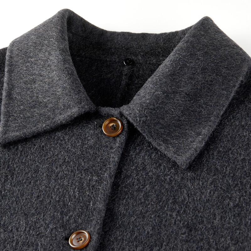 Women's Lamb Wool Blend Double-faced Coat