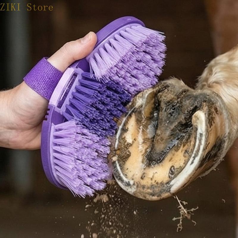 H4GF Spazzola Flessibile per Cavalli Setole Morbide Strumento di Pulizia per Cavalli per Toelettatura Confortevole ed Efficace Durevole